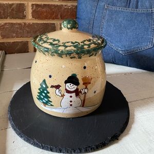 Christmas Snowmen Cookie Jar